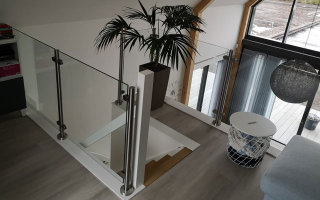 glazen balustrade