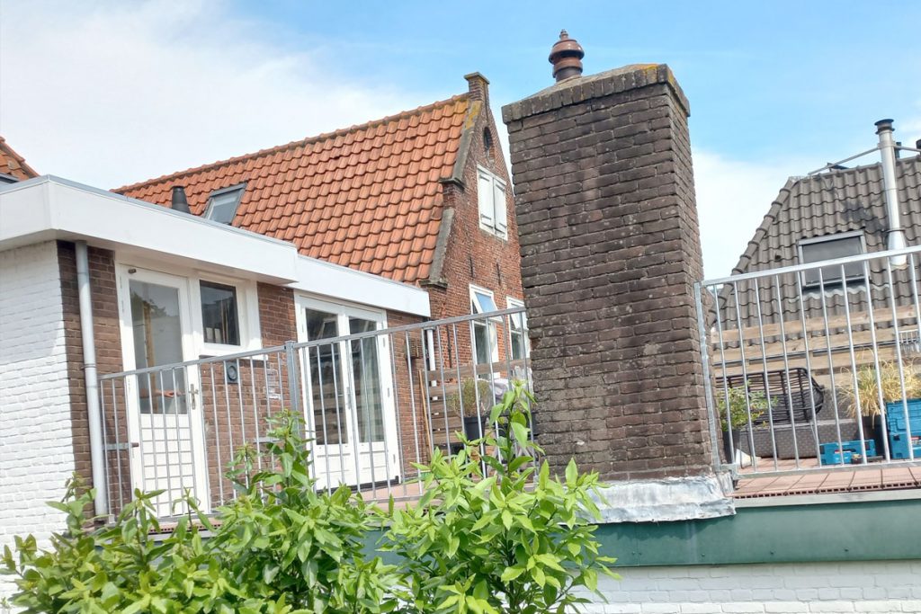 Stalen balustrade in Enkhuizen