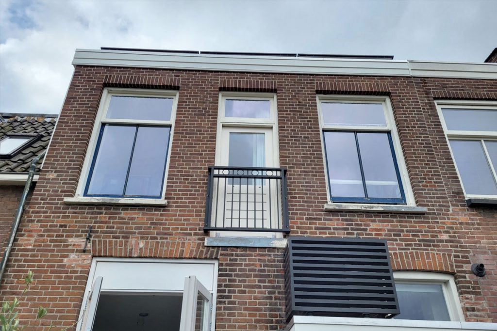 Stalen Frans balkon in Zwolle