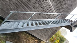 Metalen trap MT02 in actie