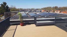 Alu hekwerk voor dakterras