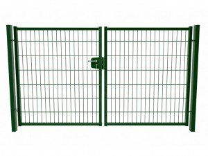 Dubbelstaafmat Dubbele Poort Groen RAL6009