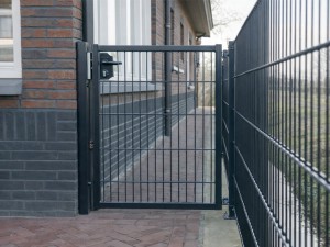 Dubbelstaafmat Enkele Poort Antraciet RAL7016