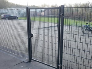 Dubbelstaafmat Enkele Poort Antraciet RAL7016