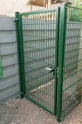 Dubbelstaafmat Enkele Poort Groen RAL6009