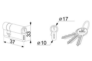 Locinox Halve cilinder CS06