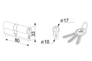 Locinox Sluitende cilinder CS07