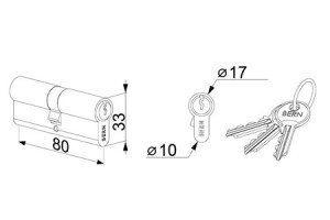 Locinox Gelijksluitende cilinder CS02