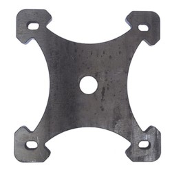 Muurplaat 200 x 230 x 8 mm
