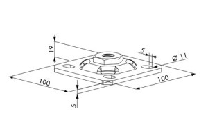 Locinox Muurplaat SN10