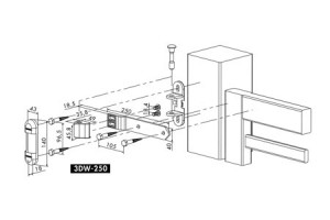 Locinox Scharnier 3D regelbaar SN14