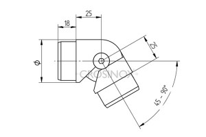 RVS Hoekverbinder CB10