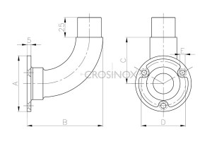 RVS Hoekverbinder CB25