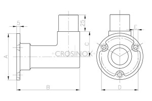 RVS Hoekverbinder CB26