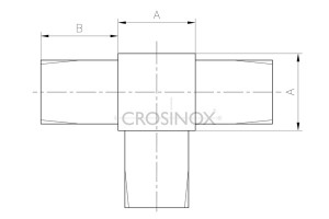 RVS T-Verbindstuk CB35