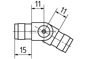 RVS Buisverbinder CB30