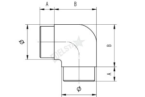 RVS Hoekverbinder CB04