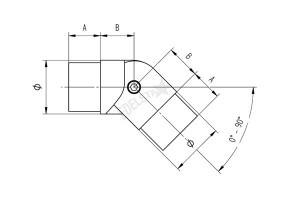 RVS Hoekverbinder CB08