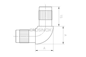 RVS Hoekverbinder CB29