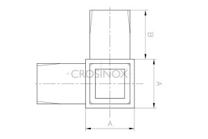 RVS Hoekverbinder CB36