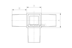 RVS Hoekverbinder CB37