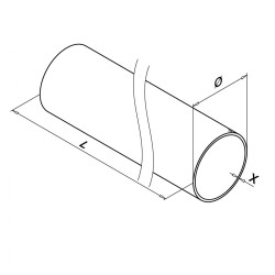 RVS Buis diameter 33,7mm