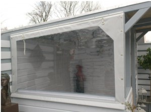 Verandazeil met raam VZ02